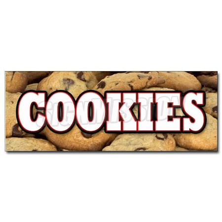 Signmission COOKIES DECAL sticker fresh baked homemade chocolate chip oatmeal, D-12 Cookies D-12 Cookies